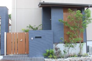 堺市I様邸の門柱